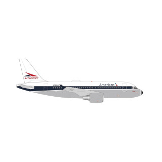herpa Modellflugzeug American Airlines Airbus A319, Allegheny Heritage Livery – N745VJ, Miniatur im Maßstab 1:200, Sammlerstück, Modell ohne Standfuß, Kunststoff