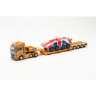 Herpa LKW Modell MAN TGX GX 6x2 TiefladeSattelzug mit GTK...