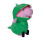 Simba 109261015 - Peppa Pig Plüsch George, Schorsch mit Dino Outfit, 28cm, Plüschtier, Für Kinder ab den ersten Lebensmonaten