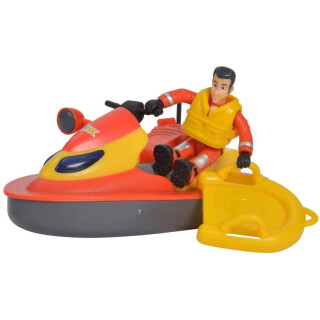 Simba 109251048038 il Feuerwehrmann Sam Wassermotorrad Juno mit Elvis-Figur, ab 3 Jahren, Wielokolorowy
