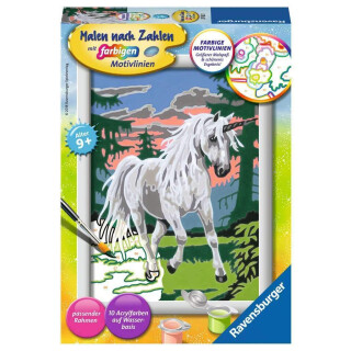 Ravensburger Malen nach Zahlen 27782 -Einhorn - Für Kinder ab 7 Jahren