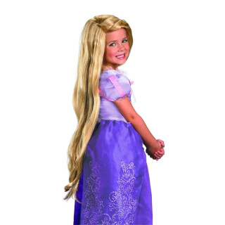 Disney Rapunzel - Offizielles Disney Prinzessinnen-Accessoire - Blonde Perücke für Mädchen - Kostüm
