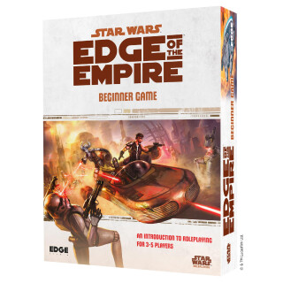 Asmodee Star Wars Edge of The Empire: Beginner Game – Beginner Game – Begib Dich auf galaktische Abenteuer in einem kompletten Lernerlebnis! Sci-Fi-Rollenspiel, ab 10 Jahren, 3-5 Spieler, 1 Stunde
