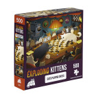 Puzzle Cats Playing Chess 500pc