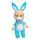 Cry Babies Tiny Cuddles Bunnies Brooks Babypuppe, 22,9 cm, weint echte Tränen, Blauer Hasen-Pyjama