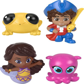 Fisher-Price Santiago of The Seas Piraten-Bad-Squirters Spielzeug mit Santiago Kiko Lorelai & Cecilia für Vorschulkinder ab 3 Jahren