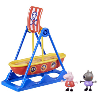 Peppa Pig Spielzeuge Piratenschiff-Spaß mit Peppa, Spielset mit 2 Figuren, Kinderspielzeug, Blue