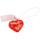 Crystal Puzzle | 3D Mini Herz Rot | Transparentes Design | 14 Teile | Bausatz für Kinder und Erwachsene | HCM Kinzel
