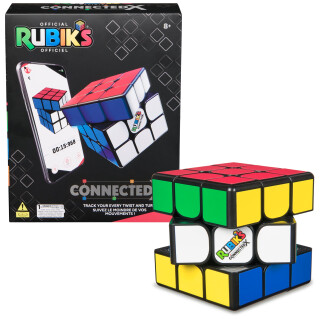 Rubiks ConnectedX - elektronischer 3x3 Cube für Einsteiger und Profis, Bluetooth-Verbinung zur App, die beim Lösen hilft, Spiele und Challenges enthält, ab 8 Jahren