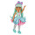 MGA Dream Bella Kleine Candy Prinzessin - DREAMBELLA - Zuckerwatte-Motiv mit Bonbonduft, 14 cm - Scratch N Sniff Etikett, langes, grünes Haar, Stirnband und modische Accessoires - Ab 3 Jahren