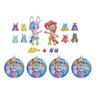 My Little Pony Smashin’ Fashion Party 2er-Pack – 30 Teile, Pinkie Pie und DJ Pon-3, bewegliche Figuren mit Accessoires