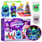 GirlZone Galaxy Glow Sand Art Kit, Sandkunst Set für...