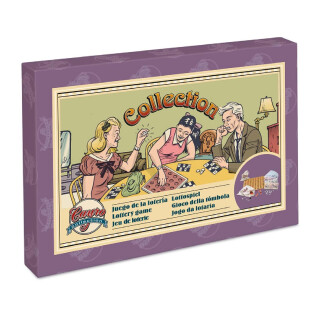 Cayro - Lotería - + 8 Años - Tablero y Números de Madera - Juego Clásico de Mesa para Niños y Adultos - Caja Retro y 1 Bolsa de Tela - 2 a 8 Jugadores