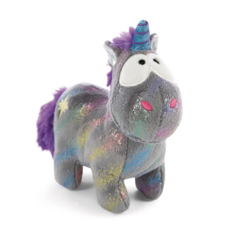 NICI Kuscheltier Einhorn Star Bringer 13 cm – Stofftier aus weichem Plüsch zum Kuscheln und Spielen, funkelndes Plüschtier für Kinder & Erwachsene, 48626, ideal als Geschenk, grau
