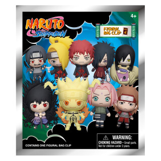 Hot Topic Naruto Serie 6 3D-Schaumstoff-Taschenclip | 1 zufällig