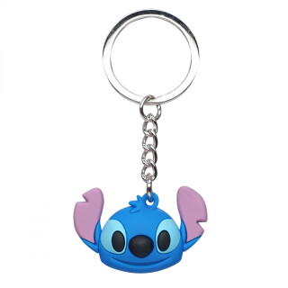 Monogram Lilo & Stitch Face Ball Keyring