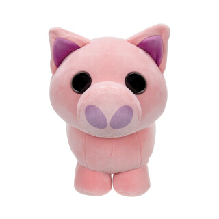 Adopt Me! AME0053-20 cm Plüsch - Schwein, offizielles Plüsch mit Spielcode