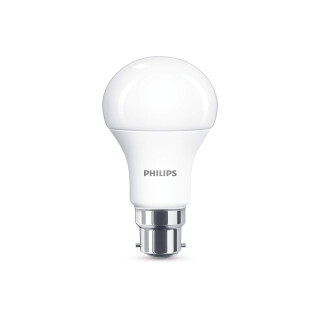 Philips LED Classic B22 Lampe, 75 W, Tropfenform, matt, warmweiß, 6er Pack, Weiß