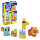 MEGA HKN42 - MEGA Bloks Safari Spiel-Set, 15 sensorische...