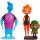 Mattel DISNEY Element City - Wade, Ember und Clod in der 3er-Pack Sammleredition mit authentischem Design für kreatives Spielen, für Kinder ab 3 Jahren, HMM09