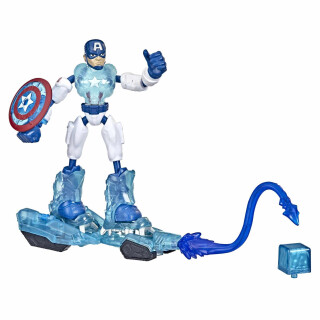 Hasbro Marvel Avengers Bend and Flex Missions Captain America Ice Mission Figure, 15-cm-Scale Bendable Toy for Ages 4 and Upcolor, F5868
