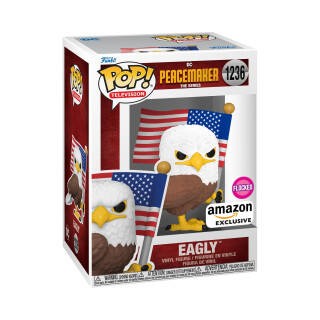 Funko Pop! TV: Peacemaker-Eagly - Beflockt - Amazon-Exklusiv - Vinyl-Sammelfigur - Geschenkidee - Offizielle Handelswaren - Spielzeug Für Kinder und Erwachsene - TV Fans - Modellfigur Für Sammler