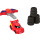 Fisher-Price DC Batwheels Spielzeug-Rennauto im Maßstab 1:55, Redbird, Startfahrzeug mit Crash-Zubehör, für Kinder ab 3 Jahren, HRJ55