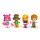 Pinypon - Friends Set, Packung mit 4 Figuren, Puppen aus der Serie, Michelle, Tasha, Julia und Will, mit 2 Zubehör, für Jungen und Mädchen ab 4 Jahren, PINY Institute of New York, Berühmt (PNP02000)