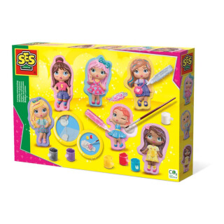 SES Creative 01293 Gips Gießen - Styling Girls Bastelset für Kinder/Meereswellen (Ocean Tides)