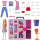 Barbie-Kleiderschrank Kleidung Und Accessoires, Mit Klapptüren Und Tragegriff, Inkl Puppe Mit Blonden Haaren, Geschenke Für Kinder Ab 3 Jahren,HGX57