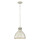 Westinghouse Lighting Einflammige Pendelleuchte, Ausführung gebürstetes Nickel mit Gitterschirm, Glas, 1 W, 25 x 25 x 109 cm, 6326940