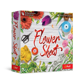 Trefl – Flower Show – Familienspiel, Kartenspiel, Zeichnungen von Blumen, Blumenausstellung, Spiel für Erwachsene und Kinder ab 8 Jahre