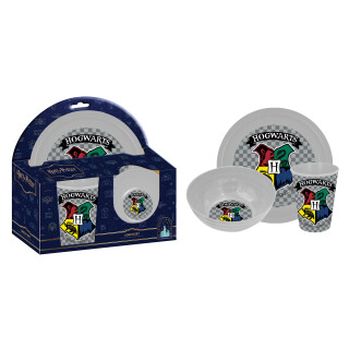 Frühstücksset Harry Potter - Teller + Schale + Becher in Geschenkverpackung