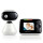Motorola Nursery PIP1200 - Babyphone mit Kamera - 2.8" Elterneinheit - 2 Wege Kommunikation - Zimmertemperatur - Infrarot Nachtsicht - 300 m Reichweite, Weiß/Schwarz