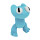 Rainbow Friends - Sammelbare Plüschfigur - Cyan - 20 cm