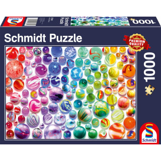 Regenbogen-Murmeln: Puzzle Standard 1.000 Teile