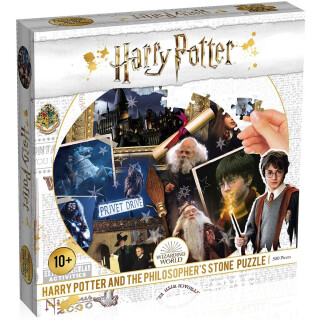 Winning Moves - Puzzle (500 Teile) - Harry Potter Philosophers Stone - Harry Potter Fanartikel - Alter 10+