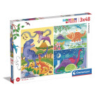 Clementoni - 25288 - Supercolor Puzzle - Dinosaurs - 3...