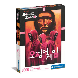 Clementoni - 39692 - Puzzle Squid Game - 1000 Teile Für Erwachsene Und Kinder Ab 10 Jahre, Geschicklichkeitsspiel Für Die Ganze Familie