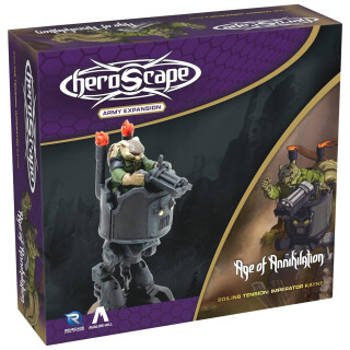 Renegade Games: Heroscape: Imperator Kayne - Armee-Erweiterung, 1 zusammengebaute unlackierte Figur & 1 Armeekarte, Miniaturen Spielzubehör, Kampf-Add-On