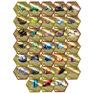 Renegade Games: Heroscape: Glyph Pack - Erweiterung, 33 neue Glyphen, Miniaturen Spielzubehör, Tabletop Add-On, Harness The Magical Powers of Valhalla