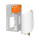 LEDVANCE ORBIS TWIST SMART+ Wi-Fi Leuchte, dimmbare LED Wandleuchte, 12W, Farbtemperatur von 3000-6500K, 600 Lumen, Farbkombination weiß/gold, aufgedrehter Zylinderform, 23x12cm