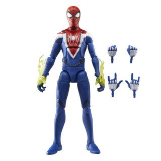 Marvel Legends Series Gamerverse Miles Morales Verbesserter-Anzug-Stil, Spider-Man Action-Figur mit Händen zum Austauschen, Spielzeug für Jungen