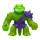 Heroes of Goo Jit Zu Stretch Striker Helden-Packung, dehnbare Actionfigur Rock Jaw, elastische Füllung, bis zu dem 3-fachen der Größe dehnbar, sammle alle 5 dehnbaren und knirschenden Figuren
