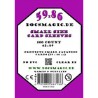 100 Docsmagic.de Small Size Card Sleeves Clear - 59 x 86...