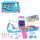 Polly Pocket-Mikropuppen und umwandelbarer Camper, mit Accessoires wie Haustieren und Spielzeugauto, mobiles Haustier-Abenteuer-Spielset, JCC22