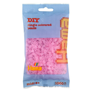 Perlenbtl. 1000 St. Transparent Pink