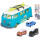 Majorette - Volkswagen The Originals Carry Case – Fahrzeug 35 cm – 3 VW-Fahrzeuge inklusive 1 Exklusiv – Leuchtfunktion – 212055010SMO