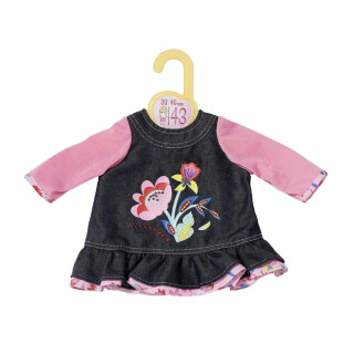 Dolly Moda 871010 Jeans Kleid 43cm, Bunt