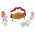 Theo Klein 5108 - Badezimmer-Set Princess Coralie mit Himmelbett 5-teilig, Spielzeug